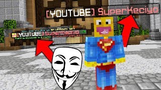 😱¡HACKEO LA CUENTA DE KECIYO CON RANGO YOUTUBER EN HYPIXEL!😱