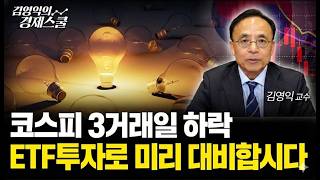 코스피 3거래일 하락, ETF 투자로 미리 대비합시다 [김영익 공식채널]