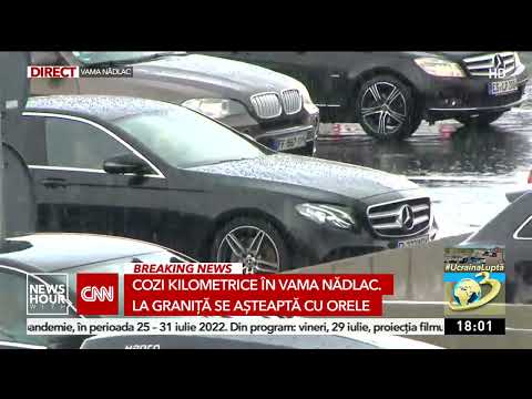 Cozi la Vama Nădlac. La graniţă se aşteaptă cu orele