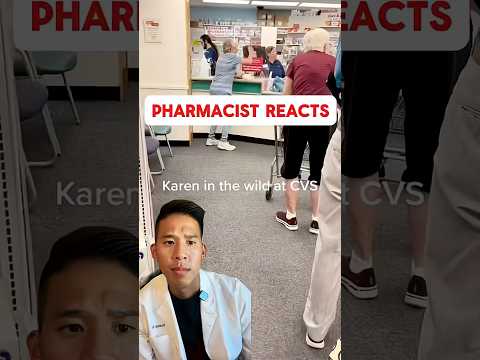 Pharmacist reacts to angry patient 😬 #pharmacy #pharmacist  #medicine #retailpharmacies #reaction
