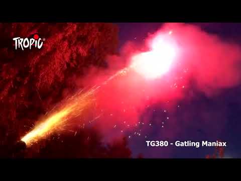 TG380 Gatling Maniax - TROPIC Fireworks, Fajerwerki, Feuerwerk, Vuurwerk, Feu d'artifice