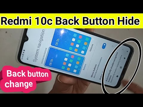 Redmi 10c back button hide // Gesture enable in redmi 10c phone