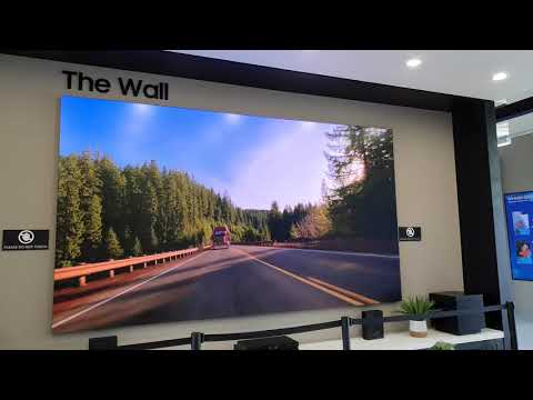 MicroLED 146", Samsung The Wall display.