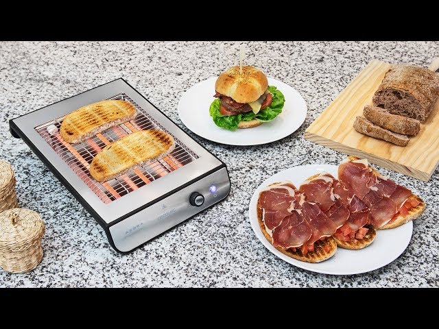 Tostapane Cecotec Turbo EasyToast Inox orizzontale 900 W inox 3 resistenze 6 livelli video