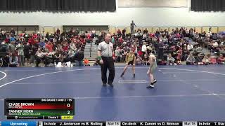 Big Grade 1 And 2 55 Tanner Horn Rochester Wrestling Club Vs Chase Brown Dell Rapids