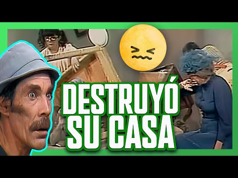 El Chavo blows up Don Ramón's house