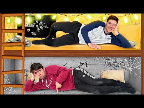 BOGATY VS BIEDNY FORT Z PODUSZEK!