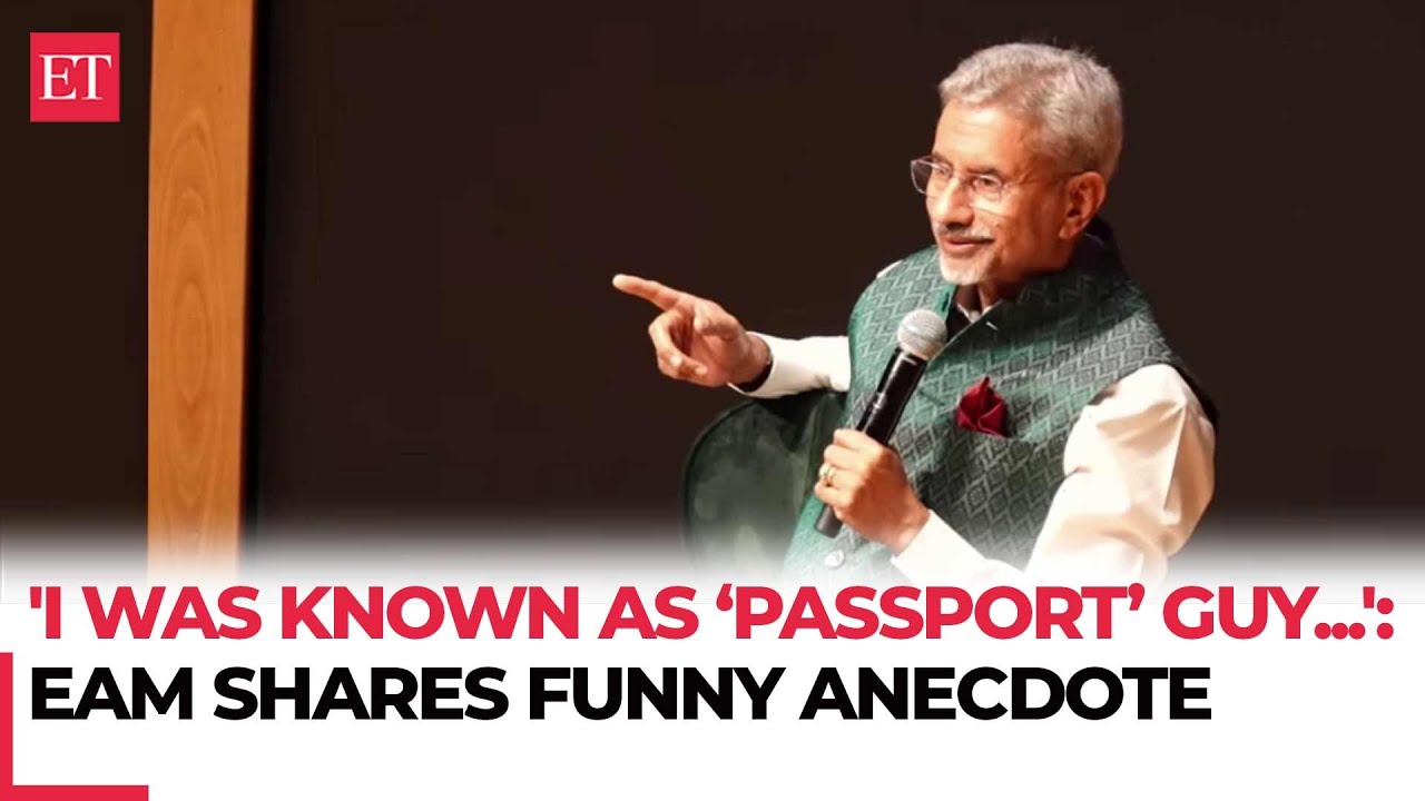 EAM Jaishankar shares funny anecdote when he was favourite 'passport' guy