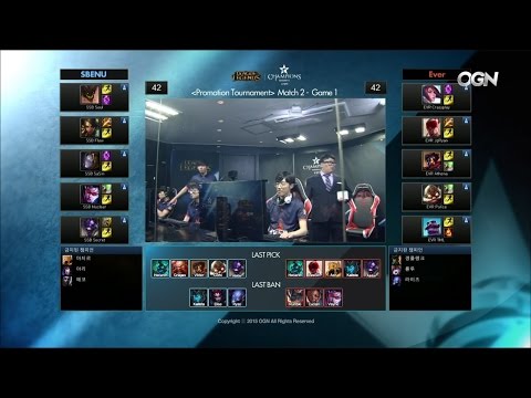 SSB vs EVR Game 1 Highlights - SBENU SONICBOOM vs EVER – LCK SPRING PROMOTION
