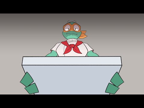 PIZZA PASTA SONG BUT IT'S MIKEY [ Rise of the TMNT ] animation