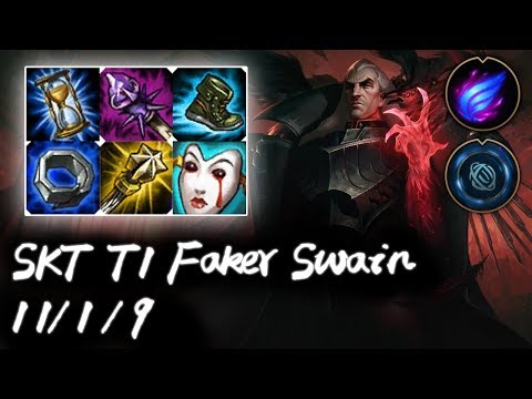 SKT T1 Faker Swain Mid vs Viktor | Korea High Elo Replays