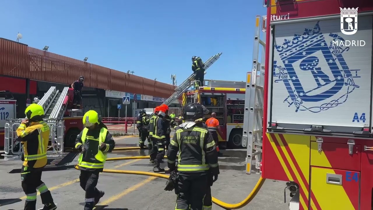 Incendio en empresa cárnica de Mercamadrid
