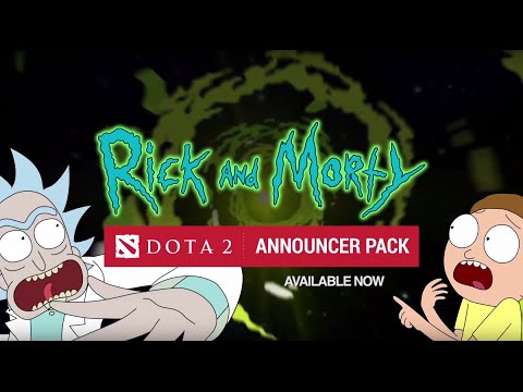 Rick and Morty Announcer Pack for DOTA 2 available now