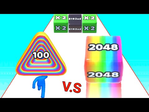 Layer Man 3D vs Jelly Run 2048 Infinity Mode Asmr Gameplay