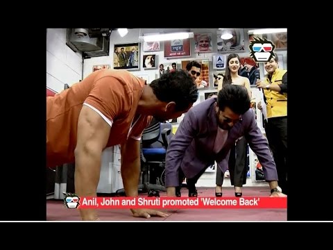 Anil Kapoor beats John Abraham in push ups during 'Welcome Back' promotion
