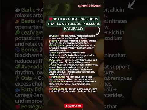 ❤️ Avoid Pills — Eat These 10 Foods to Heal Your Heart Naturally #health #healthyeating