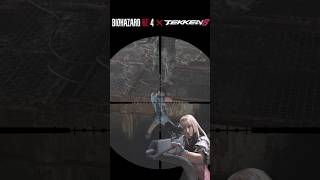 【バイオre4 x 鉄拳8】踏み落とされる飛鳥を眺めるリリ