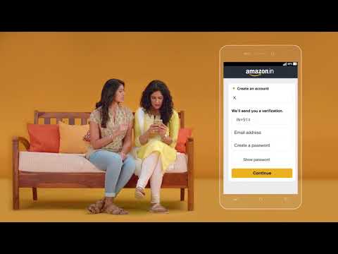 Minku shows Ritu how to find the best kurta on Amazon.