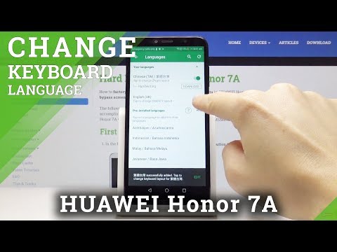 How to Change Keyboard Language in HUAWEI Honor 7A – Switch Keyboard