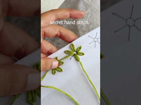 very simple lazy daisy flower embroidery  #shortvideo #embroiderypatterns #trendingshort