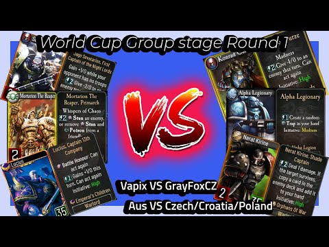 World Cup, Group stage round 1 (Aus vs Czech-Croatia-Poland) || The Horus Heresy: Legions