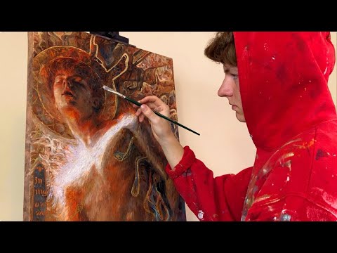 Painted Canvas Time Lapse