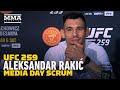 UFC 259: Aleksandar Rakic 'Absolutely' Thinks Title Shot Next With Thiago Santos Win - MMA Fighting