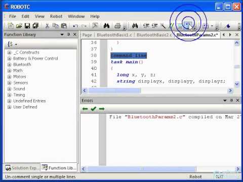 ROBOTC for Mindstorms video tutorial