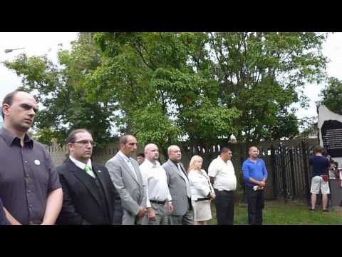 Roma holokauszt 70. évfordulója Szombathely 2014.08.04.megemlékezés Videó:GyIP