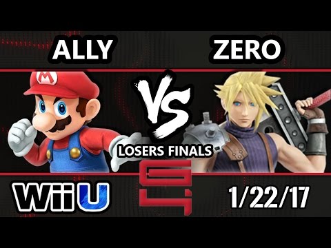 Genesis 4 Smash 4 - C9 Ally (Mario) Vs. TSM ZeRo (Diddy, Cloud) SSB4 Losers Finals - Smash Wii U