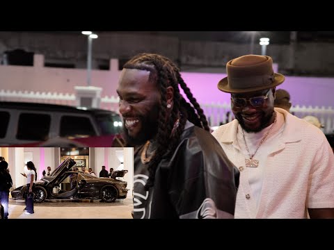 Burna Boy Arrives Secrets Palace In His $2,280,000 McLaren Senna For "NO SIGN OF WEAKNESS HOMECOMING
