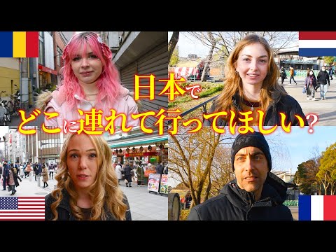 国際教養学科 外国人観光客は日本のどこに行きたいか聞いてみた！