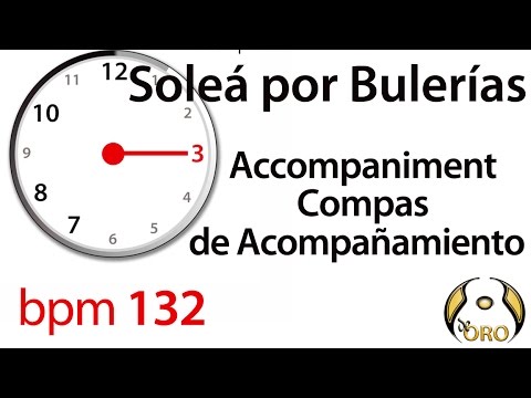 Soleá por Bulerías | ♩ =132 bpm | Compas de Acompañamiento