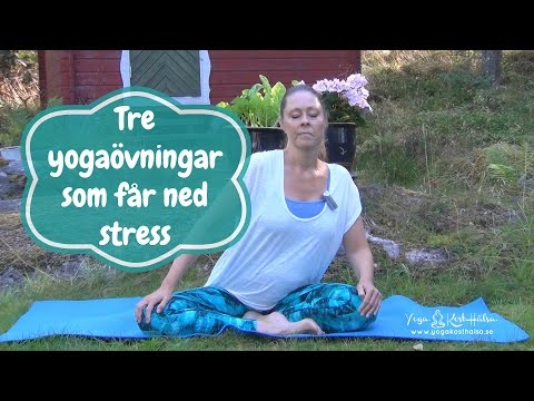 Tre yogaövningar för att få ned stress - Mediyoga