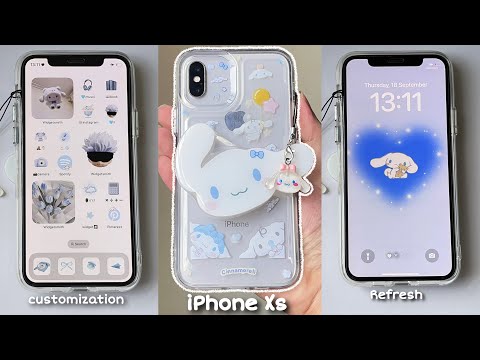 iPhone Xs ♡ Refresh in 2025 ✦ (cinnamoroll) Aesthetics home screen customization ✮