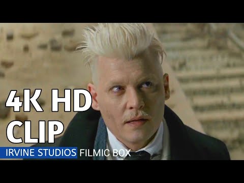 Fantastic beasts grindalwald reveal scene (2016) Johnny depp 4K