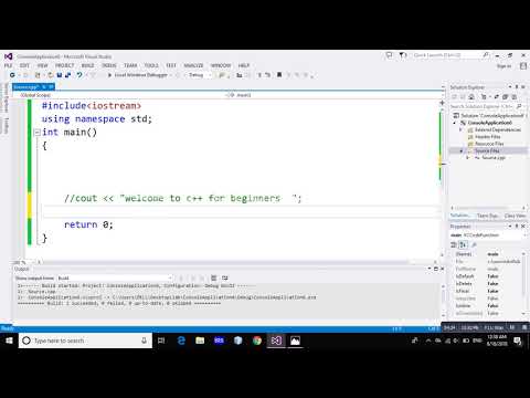 Create your first console application with C++