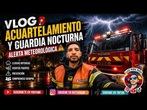 BOMBEROS - ACUARTELAMIENTO Y GUARDIA NOCTURNA POR ALERTA METEOROLÓGICA(SAN PEDRO DE LA PAZ JULIO 26)