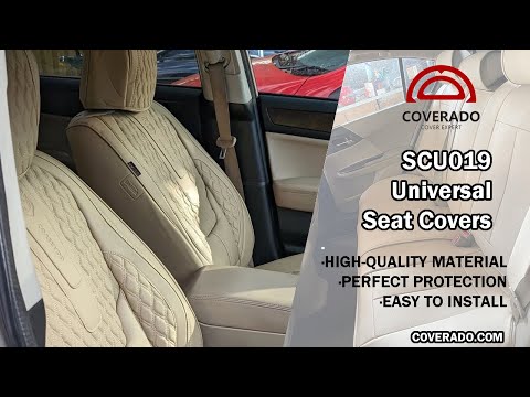 COVERADO | SCU019 Universal Seat Covers Install Process @BrunerTuner