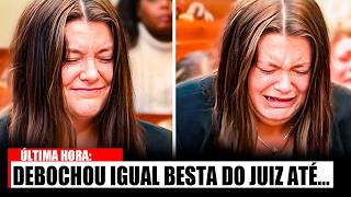 Miss Arrogante DEBOCHA no Tribunal achando que está Livre — Até que o juiz abre a boca
