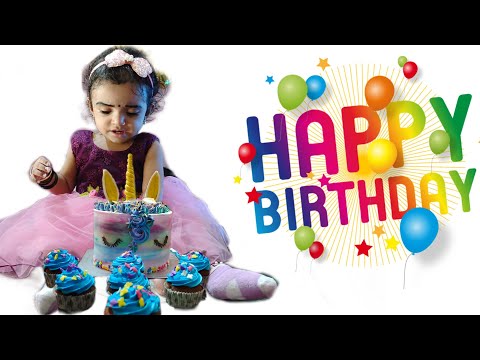 Aadhilakshmi 1st birthday | Rainbow unicorn 🍰😋 | #Ashvika Thadickal