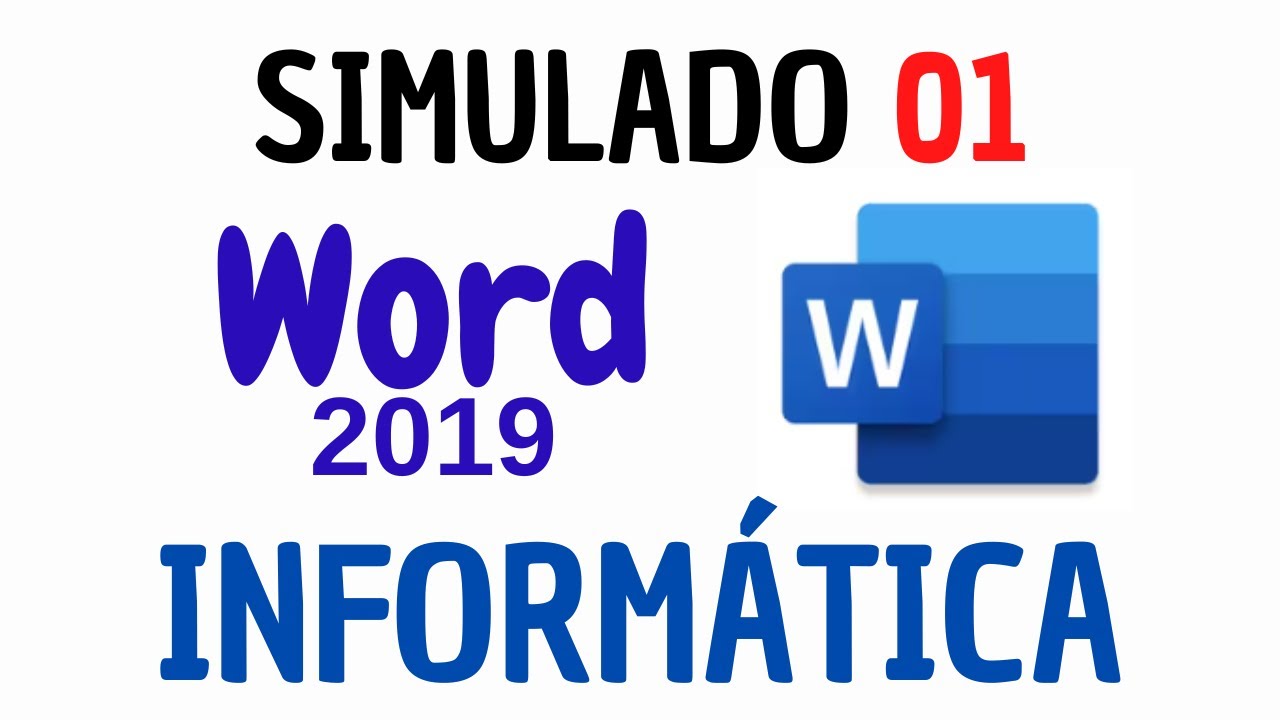 SIMULADO 15 Questões de Informática para Concurso Público | WORD 2019