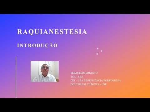 Raquianestesia - Introdução