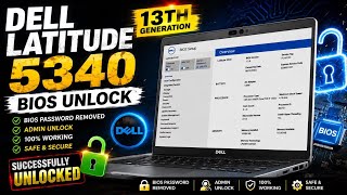 Dell Latitude 5340 13th Gen BIOS Unlock 🔓 | BIOS Password Removed Successfully ✅