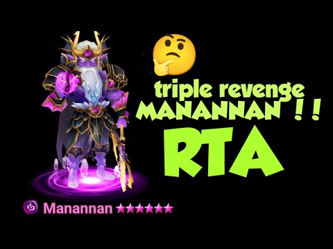 summoners war: TRIPLE REVENGE MANANNAN RTA test! NEW UPDATE!