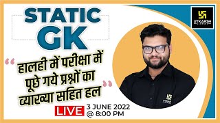 Static GK #6 | Important Questions |General Knowledge By Kumar Gaurav Sir |For All Exam |SSC Utkarsh