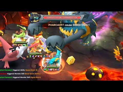 POKELAND LEGENDS - TESTING OVERLOAD GENESECT WITH SACRIFICE TEAM!!! WORLD BOSS!