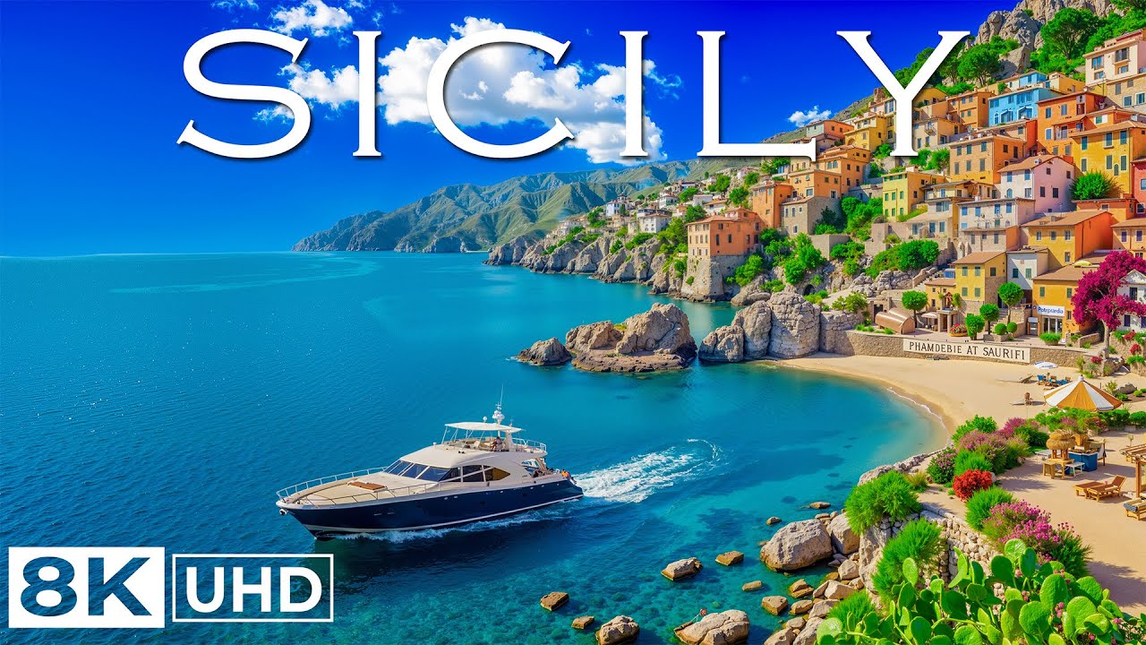 Wonders of Sicily | Discover Coastal Cliffs, Ancient Temples, and Island Charm | Travel Video 8K