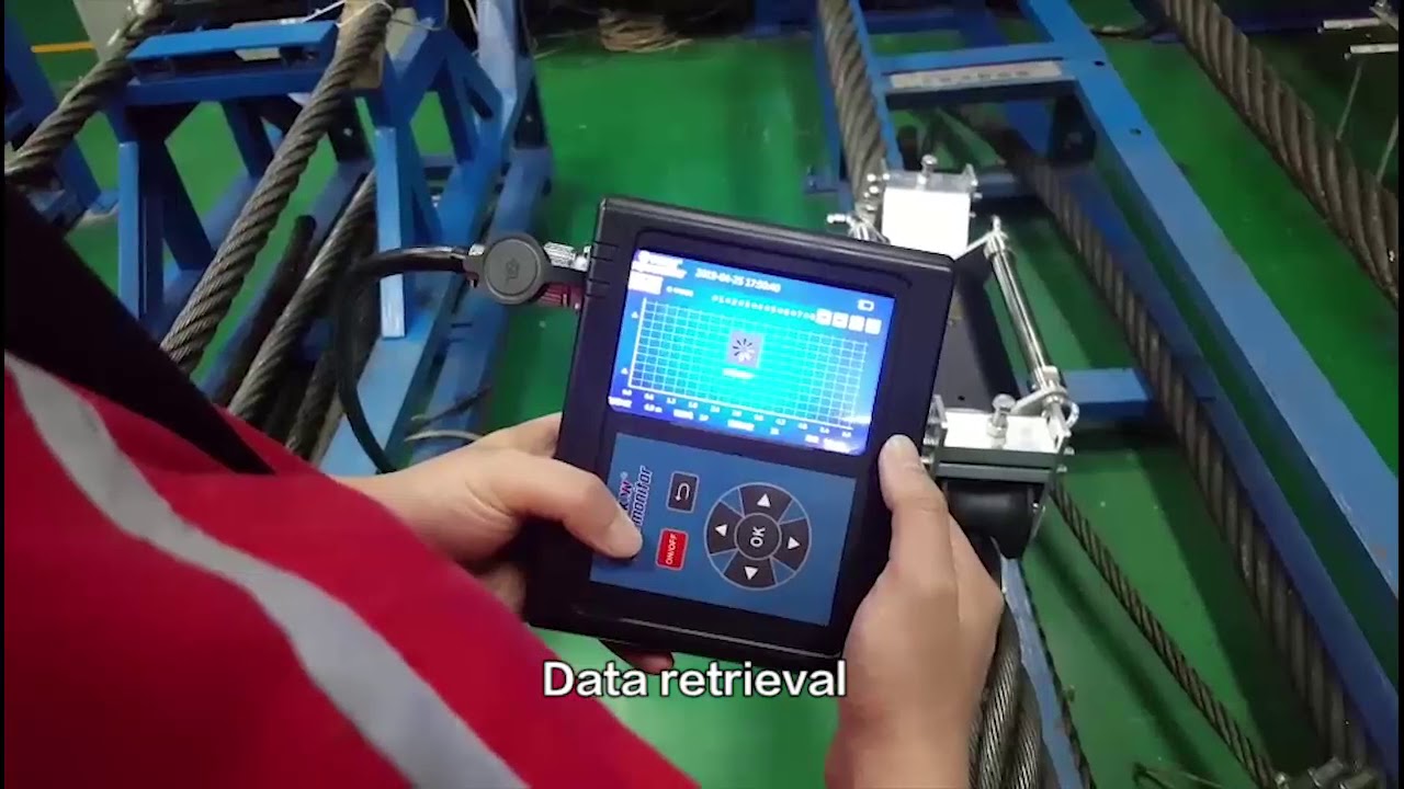 TCK.W Large diameter portable wire rope tester.