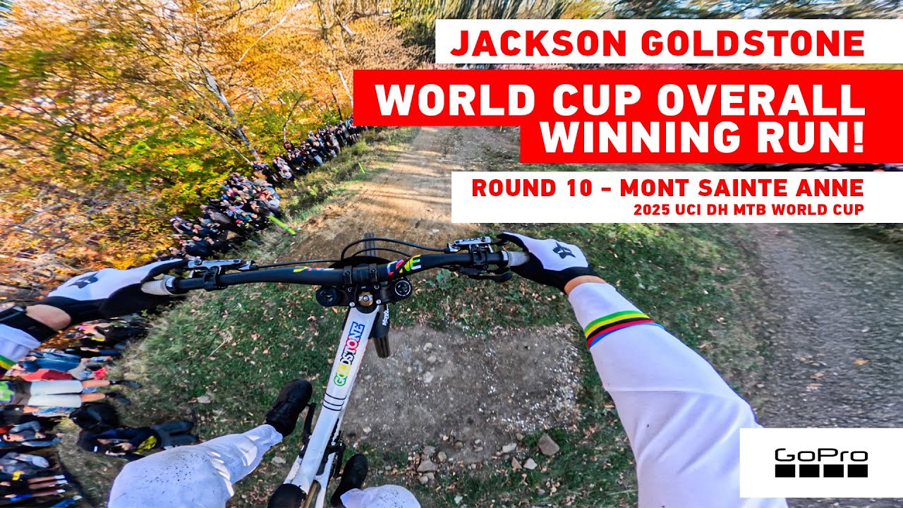 GoPro: Jackson Goldstone Wins the World Cup Overall - WINNING RUN! - MSA - '25 UCI DH MTB World Cup